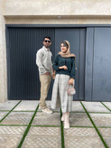 مانتو های زنانه مدل ست کت و دامن و پیراهن مردانه جنس شانل و کبریتی