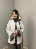 کالکشن تابستونی 1404 مانتو زنانه مدل کت شلوار جنس شانتون و ژاکارد خنک