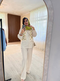 کالکشن تابستونی زنانه مدل جلیقه شومیز شلوار جنس لینن سایز فری